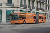 Mercedes Citaro 7052 mit der easy Jet Werbung, auf der Linie 50, fährt zur Haltestelle Brausebad. Die Aufnahme stammt vom 08.06.2020.