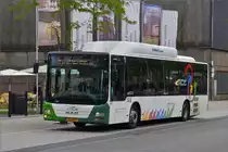 ZG 9977 MAN Lions City vom Tice unterwegs in den Straßen von Belval Université. 07.07.2020