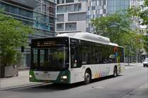 QK 7365, MAN Lions City vom Tice gesehen in den Straßen von Belval Université. 07.07.2020