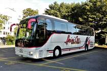 MAN Lion's Coach von Heini Car als “Südtirol-Express” im Busterminal beim Hauptbahnhof Zürich. Erste Fahrt nach dem Corona-Lockdown, am 20. Juni 2020 um 07.30 Uhr