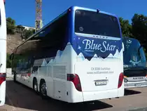 Setra 417 HDH von Walliser Reisen aus der Schweiz im Stadthafen Sassnitz am 01.07.2018