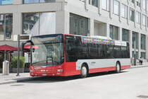 Stadtbus Winterthur Nr. 241, ex. Nr. 232 (MAN A21 Lion's City) am 29.6.2020 in Winterthur, Archstrasse/Hauptbahnhof