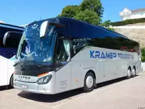 Setra 516 HD von Kramer Touristik aus Deutschland im Stadthafen Sassnitz am 01.07.2018