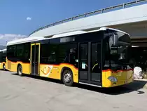 Ein MB C2 LE von PostAutp Vaud am 13.7.20 bei Interbus Kerzers.