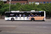 Wagen 15 der Völklinger Verkehrsbetriebe, am Hauptbahnhof Völklingen am 11.07.2020.