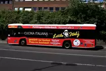 Wagen 18 der V�lklinger Verkehrsbetriebe, ein Solaris IV am 11.07.2020 am Hauptbahnhof.