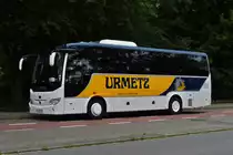 Temsa MD 9 von Urmetz Reisen aus in Belgien, stand am 17.07.2020 am Straßenrand in Maastricht.   