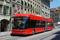 Hess Trolleybus 36, auf der Linie 12, bedient die Haltestelle Bärenplatz. Die Aufnahme stammt vom 24.06.2020.