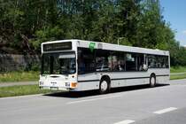 Bus Schwarzenberg / Bus Erzgebirge: MAN NL (ERZ-RV 210) der RVE (Regionalverkehr Erzgebirge GmbH), aufgenommen im Juni 2020 im Stadtgebiet von Schwarzenberg / Erzgebirge.