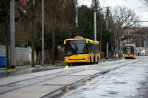Solaris Urbino 18 am 13.01.2019 in der Wasastraße. Foto darf mit Genehmigung veröffentlicht werden.