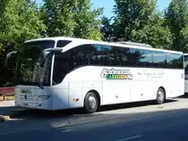 Mercedes Tourismo von Schönholzer Carreisen aus der Schweiz in Neubrandenburg am 20.07.2018