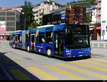 FART - MAN Lion`s City Nr.33  TI 323833 mit Werbung unterwegs in Locarno am 31.07.2020