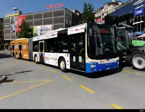 FART - MAN Lion`s City Nr.38  TI 323838 mit Werbung unterwegs in Locarno am 31.07.2020