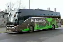 Setra S 515 HD von Omnibusbetrieb Sina Fleischmann 'Der Wiesenthaler' in Berlin (Grüne Woche), Januar 2020.