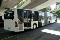 Heckansicht des ex STI MB Citaro Facelift G von Intertours am 6.8.20 beim Bahnhof Europaplatz als Bahnersatz nach Fribourg Regio.