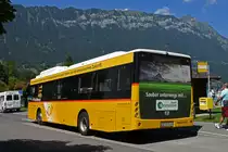 Elektrobus EBUSCO der Post, wartet als Dienstfahrt an der Haltestelle Bönigen See. Die Aufnahme stammt vom 07.08.2020.