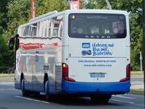Setra 415 GT-HD von der Usedomer Bäderbahn in Stralsund am 22.07.2018