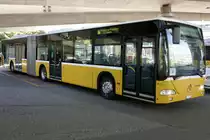 Ex PostAuto MB Citaro G von Intertours am 6.8.20 als Bahnersatz nach Fribourg, beim Bahnhof Bern Europaplatz.