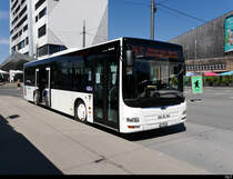 BLS Bahnersatz - Bern Westside nach Kerzers mit dem MAN Lion`s City  BE  708024 von Funi Car unterwegs in Bern Westside am 08.08.2020