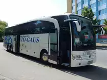 Mercedes Travego von Auto-Gaus aus Deutschland in Neubrandenburg am 26.07.2018