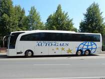 Mercedes Travego von Auto-Gaus aus Deutschland in Neubrandenburg am 26.07.2018