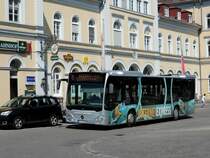 Friedrichsgafen - 29. Juli 2020 : Citaro C2 Nr 2529 mit Internet Werbung auf der Linie 7 im Einsatz.