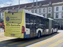 Heckansicht des VBL MB C2 G 188 am 11.8.20 beim Bahnhof Bern.