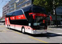 SBB Bahnersatz - Bern nach Freiburg mit dem Setra S 431 DT SO  66578 der BGU unterwegs in Bern am 08.08.2020