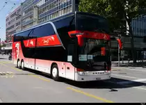 SBB Bahnersatz - Bern nach Freiburg mit dem Setra S 431 DT SO  66578 der BGU unterwegs in Bern am 08.08.2020