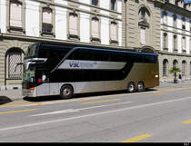 SBB Bahnersatz - Bern nach Freiburg mit dem Setra S 431 DT LU  15095 der VBL unterwegs in Bern am 08.08.2020