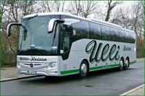 Mercedes-Benz Tourismo von 'Ulli -Reisen'. Zur Grünen Woche, Berlin im Januar 2020. (Grüne Woche)