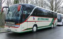 Setra S 415 HD von Otto Möller-  ''De Stralsunner''. Zur Grünen Woche, Berlin im Januar 2020. (Grüne Woche)
