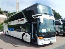 Setra 431 DT von Bohr aus Deutschland im Stadthafen Sassnitz am 28.07.2018