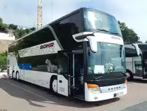 Setra 431 DT von Bohr aus Deutschland im Stadthafen Sassnitz am 28.07.2018