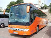 Setra 416 GT-HD von Greser-Reisen aus Deutschland im Stadthafen Sassnitz am 28.07.2018