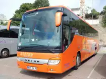 Setra 416 GT-HD von Greser-Reisen aus Deutschland im Stadthafen Sassnitz am 28.07.2018