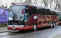 Mercedes -Benz Tourismo von ''Dolce Vita Reiseclub''. Zur Grünen Woche (IGW), Berlin im Januar 2020. (Grüne Woche)