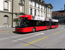 Bern Mobil - Hess Trolleybus Nr.21 unterwegs in der Stadt Bern am 08.08.2020