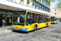Stadtverkehr Rosenheim Mercedes Benz Citaro 2 am 13.08.20 in der Stadtmitte