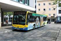 Stadtverkehr Rosenheim Mercedes Benz Citaro 2 am 13.08.20 in der Stadtmitte