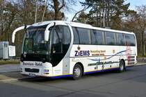 MAN Lion's STAR von 'Busreisen -Holst'. Zur Grünen Woche, Berlin im Januar 2020.  (Grüne Woche) 