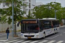 VA 1111, MAN Lion’s City von Autocars Altmann, unterwegs in den Straßen der Stadt Luxemburg. 08.2020