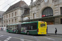 Mercedes Citaro 7023, auf der Linie 48, wartet an der Endstation beim Bahnhof SBB. Die Aufnahme stammt vom 10.06.2020.