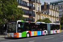 DC 4432, Mercedes Benz Citaro vom VDL in den Straßen der Stadt Luxemburg unterwegs. 08.2020