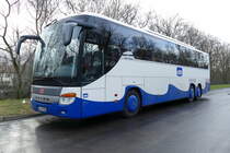 Setra S 416 GT-HD von der Usedomer Bäderbahn GmbH- UBB. Zur Grünen Woche, Berlin im Januar 2020.