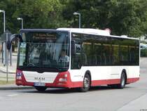 MAN Lion's City vom Vielister Verkehrsbetrieb aus Deutschland in Waren am 30.07.2018