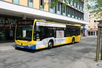 Stadtverkehr Rosenheim Mercedes Benz Citaro 2 am 13.08.20 in der Stadtmitte