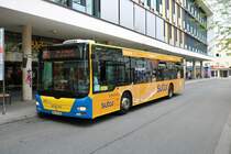 Stadtverkehr Rosenheim MAN Lions City am 13.08.20 in der Stadtmitte