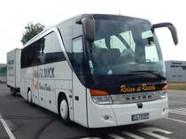 Setra 411 HD von Franz Buck mit Anhänger aus Deutschland in Neubrandenburg am 03.08.2018