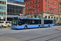 MVG Mercedes Benz Citaro 2 G am 11.08.20 in München Hbf 